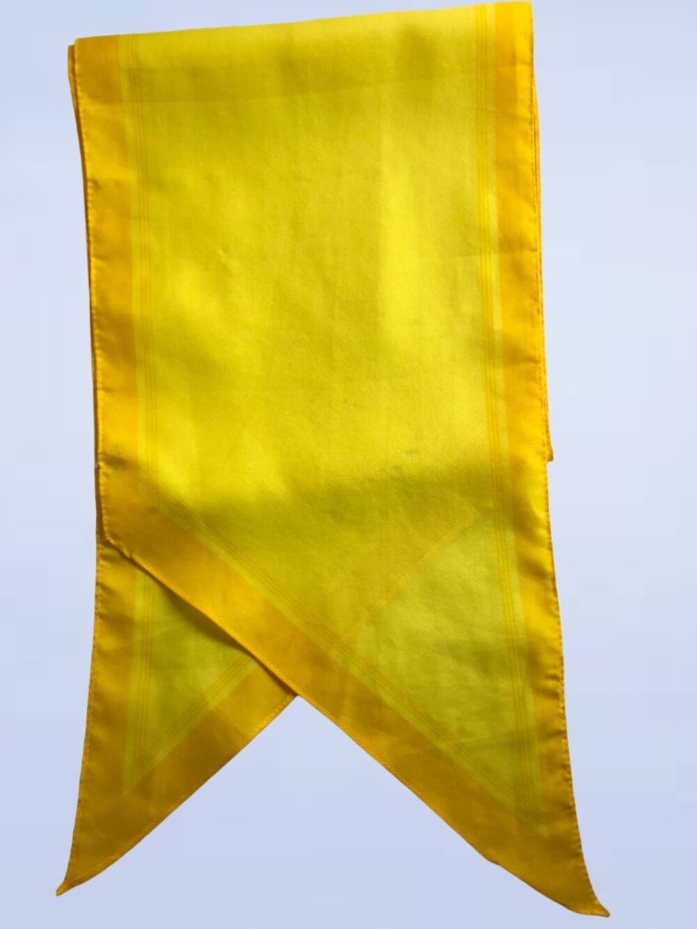 Vintage Scarves & Allied Arts Italy Yellow Polyester Neckwear